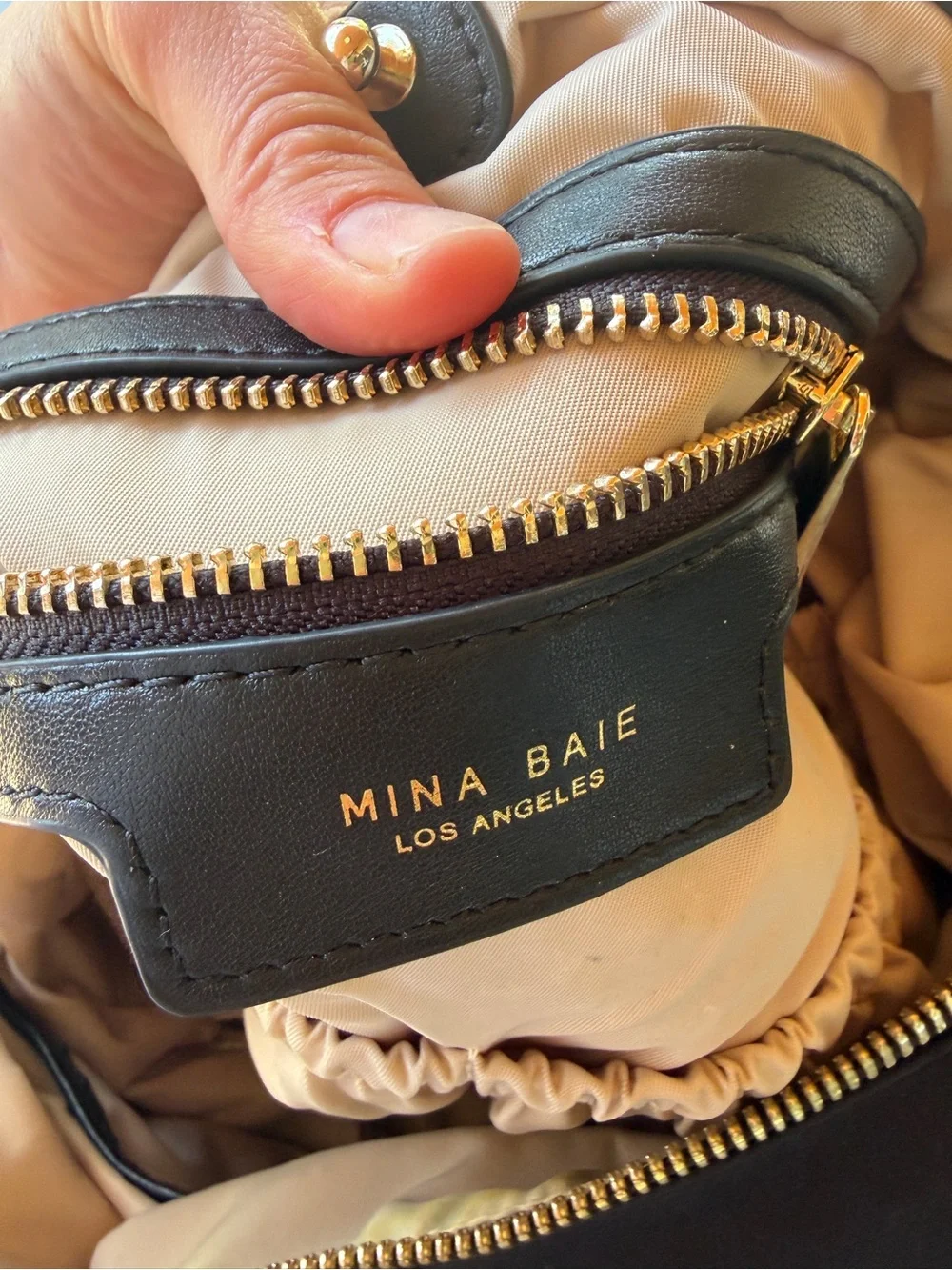 Mina Baie Stevie Diaper Bag Black